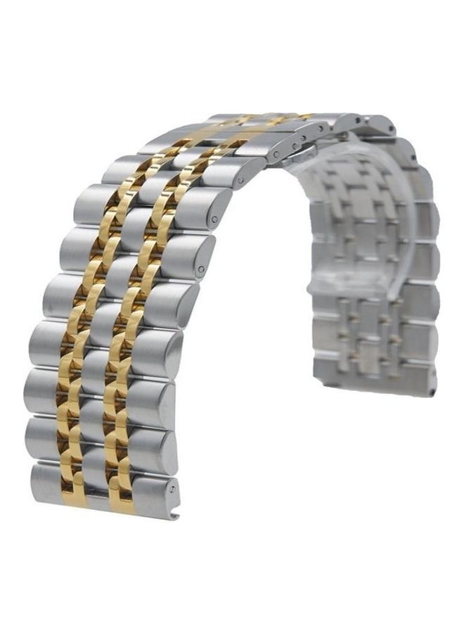 NIBEMINENT Seven Stainless Steel Straps 22mm For Huawei Watch GT2e and GT2 Gold  - Image 3