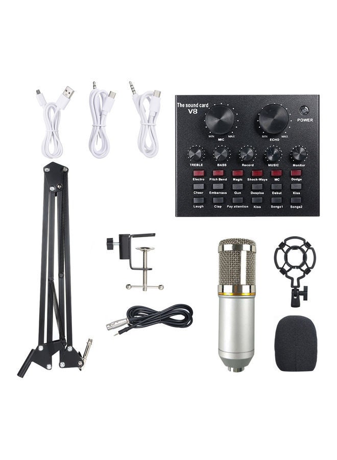 DUSALA Multifunctional Live Sound Card Set I-6327S1 Silver/Black - Image 1