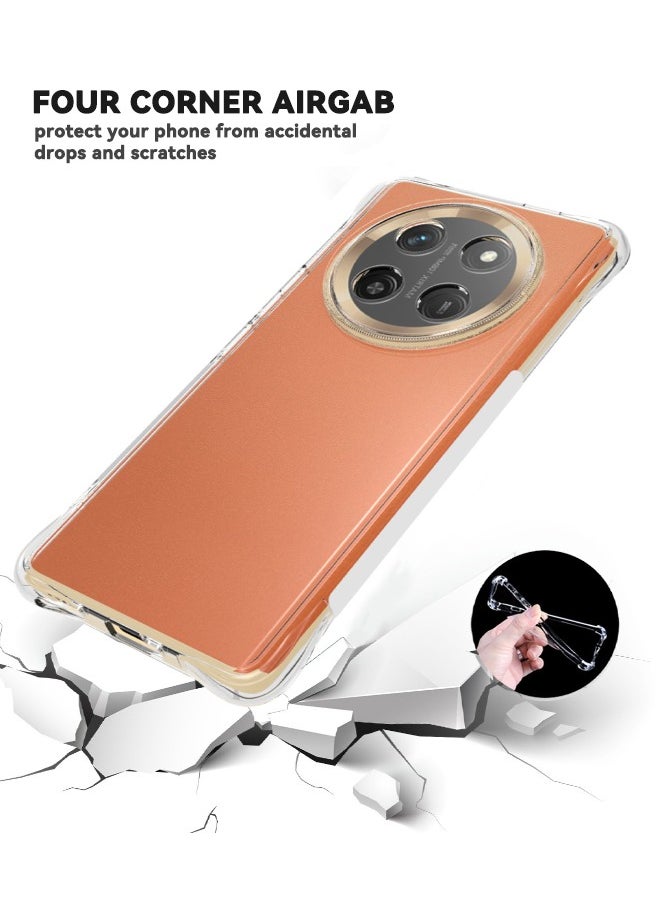 IDEWEI Honor X9C 5G Case, Designed for Honor X9c Case with Four Corner Anti-Fall Airbags, Slim Flexible TPU Rubber Soft Silicone Anti Slip Case Cover Fit for Honor X9c 5G 6.78 inch,  Clear  - Image 2