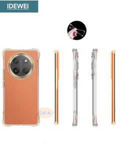 IDEWEI Honor X9C 5G Case, Designed for Honor X9c Case with Four Corner Anti-Fall Airbags, Slim Flexible TPU Rubber Soft Silicone Anti Slip Case Cover Fit for Honor X9c 5G 6.78 inch,  Clear  - Image 4