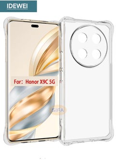 IDEWEI Honor X9C 5G Case, Designed for Honor X9c Case with Four Corner Anti-Fall Airbags, Slim Flexible TPU Rubber Soft Silicone Anti Slip Case Cover Fit for Honor X9c 5G 6.78 inch,  Clear  - Image 5