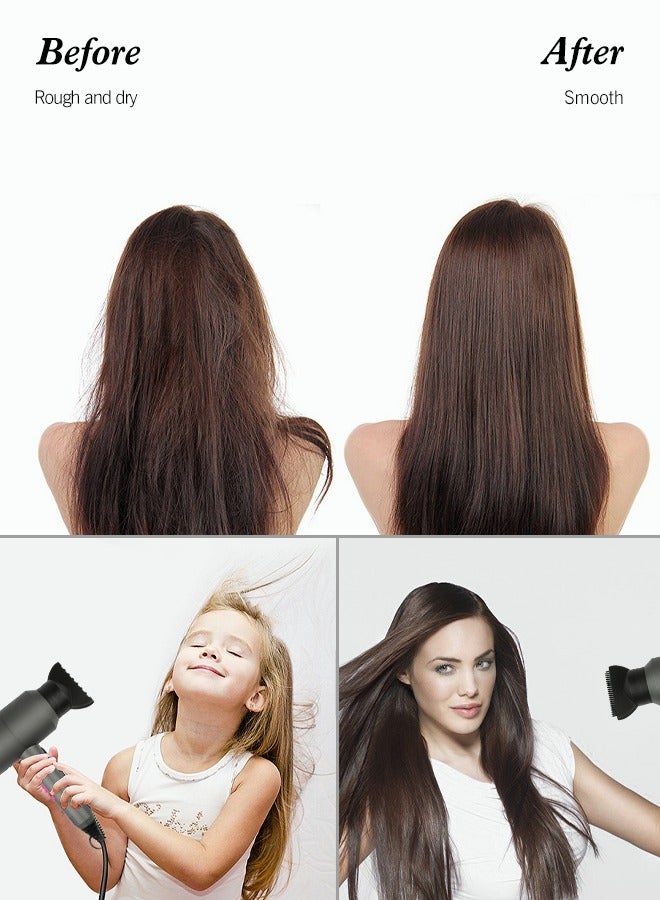 AccLoo Hair Dryer 1800W Powerful Ac Motor Fast Drying Blow Ionic with 2 Speed 3 Heat Setting - Image 4