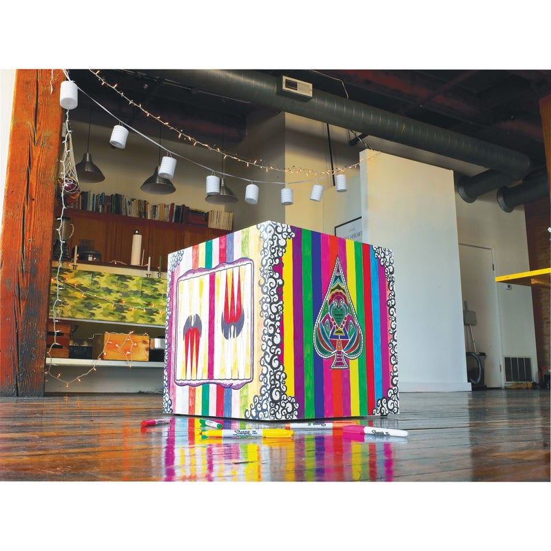 Sharpie 30078 Permanent Markers, Fine Point, Classic Colors, 8 Count (Assorted) - Image 2