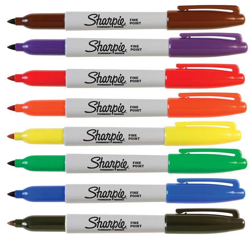 Sharpie 30078 Permanent Markers, Fine Point, Classic Colors, 8 Count (Assorted) - Image 4