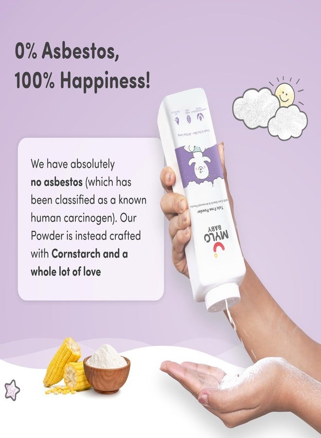 Mylo Care Talc-Free Baby Powder with Corn Starch | Made Safe Australia Certified | Absorbs Extra Oil, Relieves Itchiness & Softens Skin | Safe for All Skin Types (300g (Pack of 1)) - Image 4