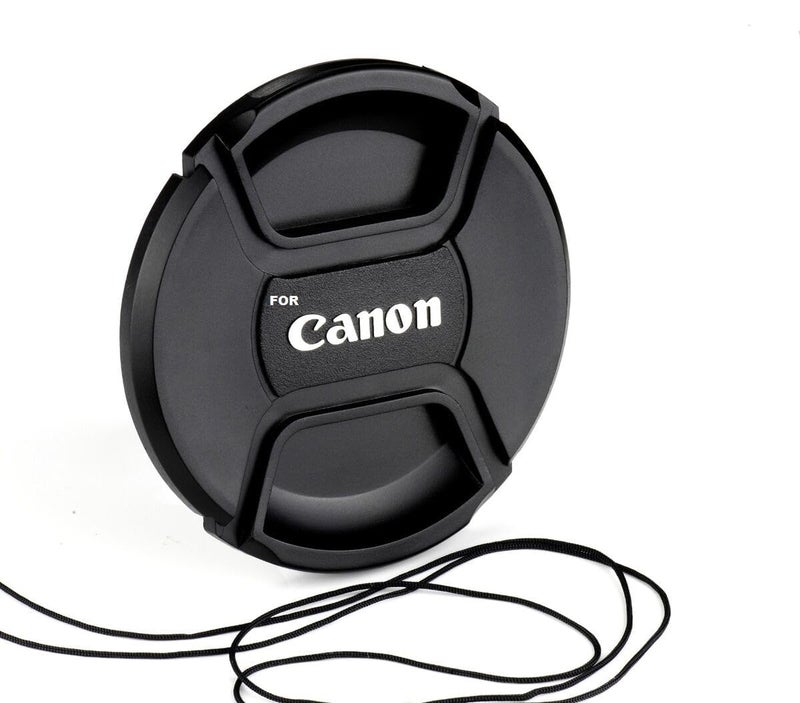 SHOPEE غطاء عدسة بديل ماركة لعدسة 49 مم ذات خيوط أمامية لعدسة كانون EF 50 مم f/1.8 STM، أسود - Image 2
