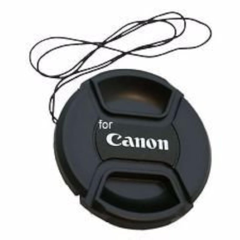 SHOPEE غطاء عدسة بديل ماركة لعدسة 49 مم ذات خيوط أمامية لعدسة كانون EF 50 مم f/1.8 STM، أسود - Image 1