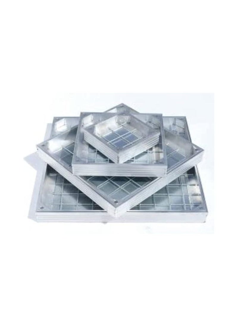 غطاء فتحة الصرف الصحي من الألومنيوم من EMC مقاس 40 × 40 (للبلاط والرخام)