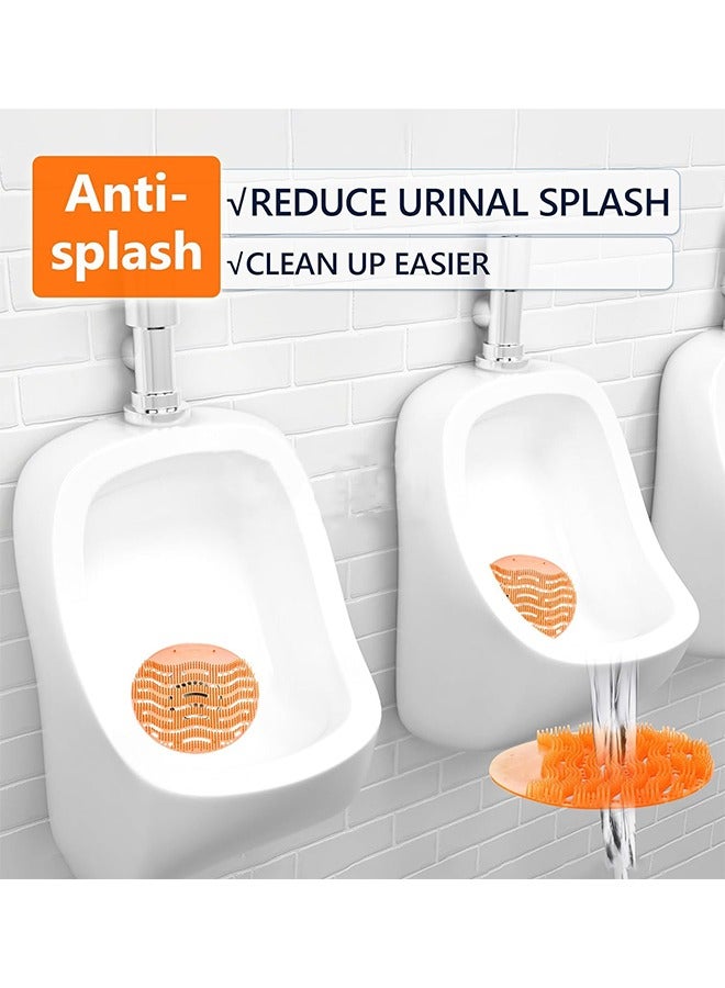 10 Packs Urinal Screens Deodorizer, Urinal Cake Anti-SplashOdor Freshener – Ideal for Hotels，Schools, Bathrooms, Restrooms, Office.(Orange) ﻿ - Image 2