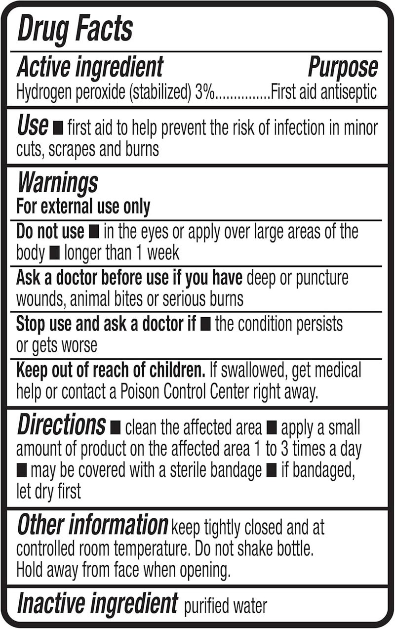 Ççs Hydrogen Peroxide Topical Solution USP First Aid Antiseptic for Cuts Scrapes and Wound Disinfection Pack of 1 32 fl oz - Image 4