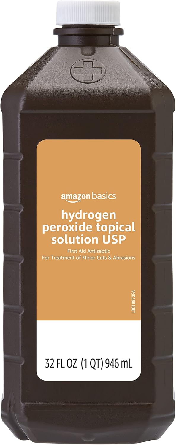 Ççs Hydrogen Peroxide Topical Solution USP First Aid Antiseptic for Cuts Scrapes and Wound Disinfection Pack of 1 32 fl oz - Image 1