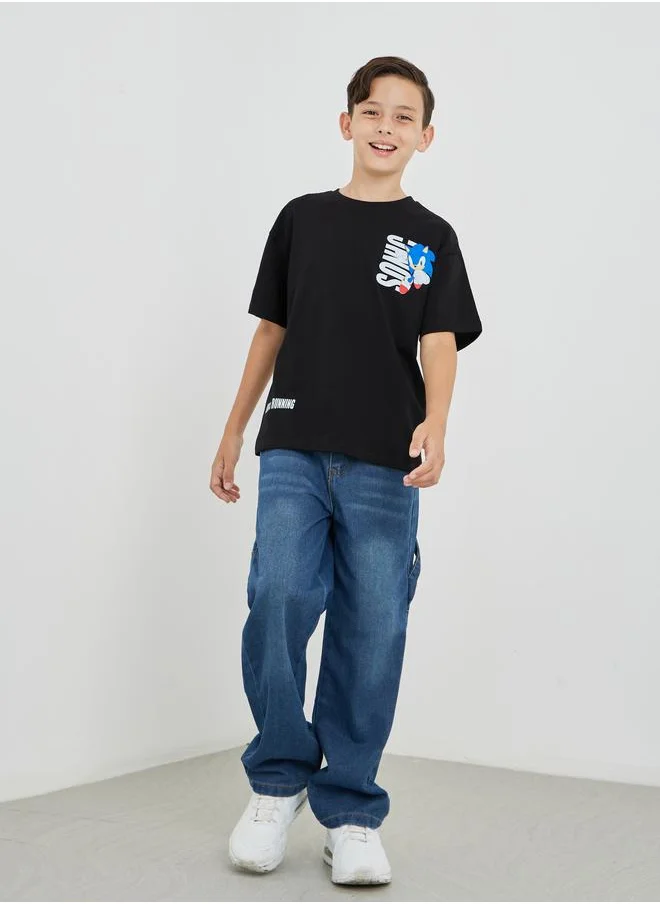 Styli Styli Graphic Print Round Neck T-Shirt