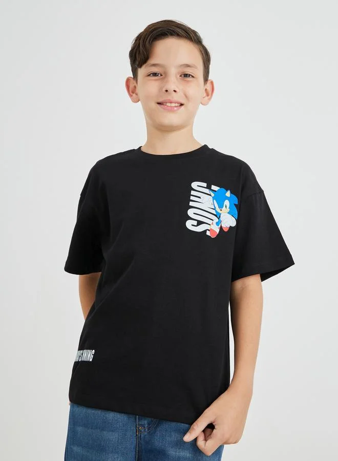 Styli Styli Graphic Print Round Neck T-Shirt