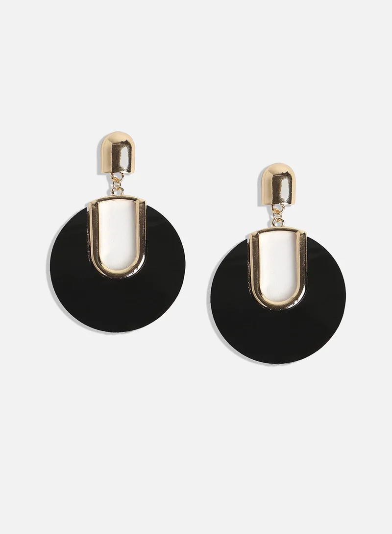 SOHI Circular Artificial Drop Earring Jewellery