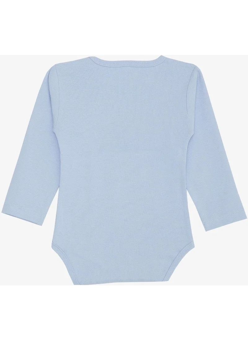 بريز Baby Boy Snap Bodysuit Driver Crocodile Printed 9 Months-3 Years, Light Blue