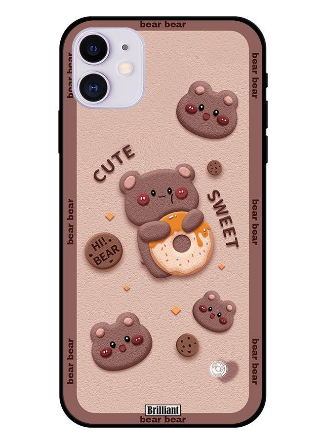 Brilliant Protective Case Cover For iPhone 11 Cute Sweet Bear - Image 1