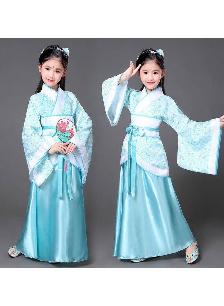 general Traditional Girl's Ancient Hanfu Costume - Elegant Princess Performance Dress for Stage, Cosplay & Cultural Events - Image 1
