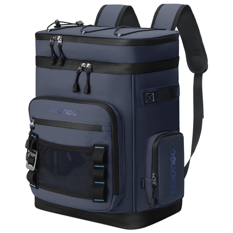 Hulongo 48Cans Large Cooler Backpack, Leakproof Insulated Backpack Cooler for Men & Women, Waterproof, 30L, Dark Blue - Image 1