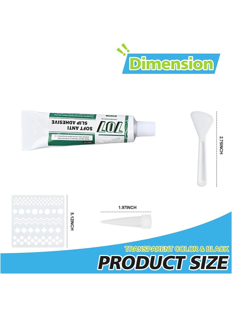 Aikanbo Soft Anti Slip Adhesive，Sock Stop Anti Slip Adhesive，Anti-Slip Soft Glue Waterproof Fabric Paint for No-Slip Socks，Bathroom Mats，Rugs（50 ml，Transparent） - Image 5