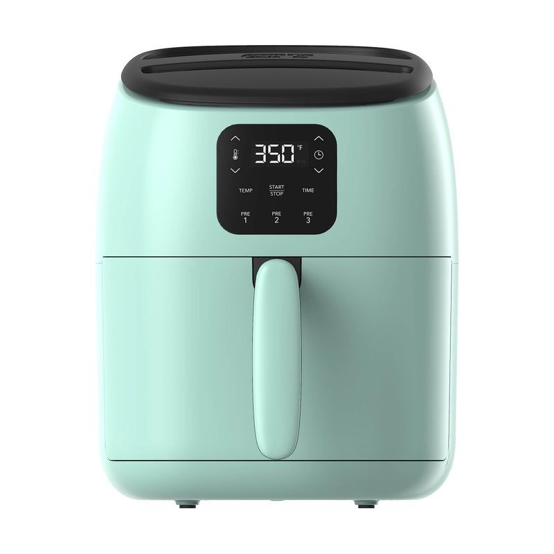 DASH Tasti-Crisp™ Electric Air Fryer Oven, 2.6 Qt., Aqua – Compact Air Fryer for Healthier Food in Minutes, Ideal for Small Spaces - Auto Shut Off, Digital, 1000-Watt - Image 1