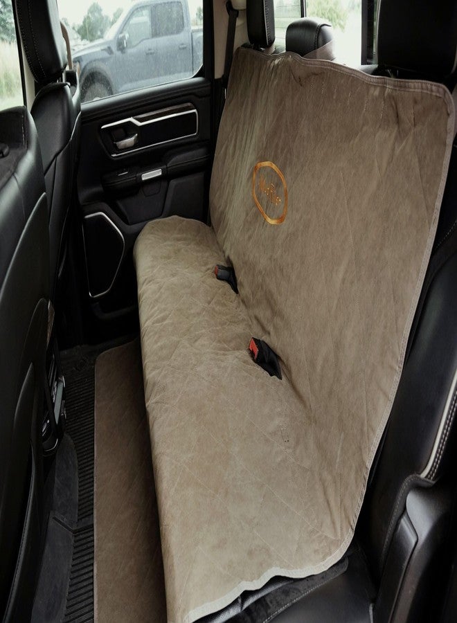 Mud River Mudriver MR7771 Brown Two Barrel Double Seat Cover, Regular/56 x 68" - Image 2