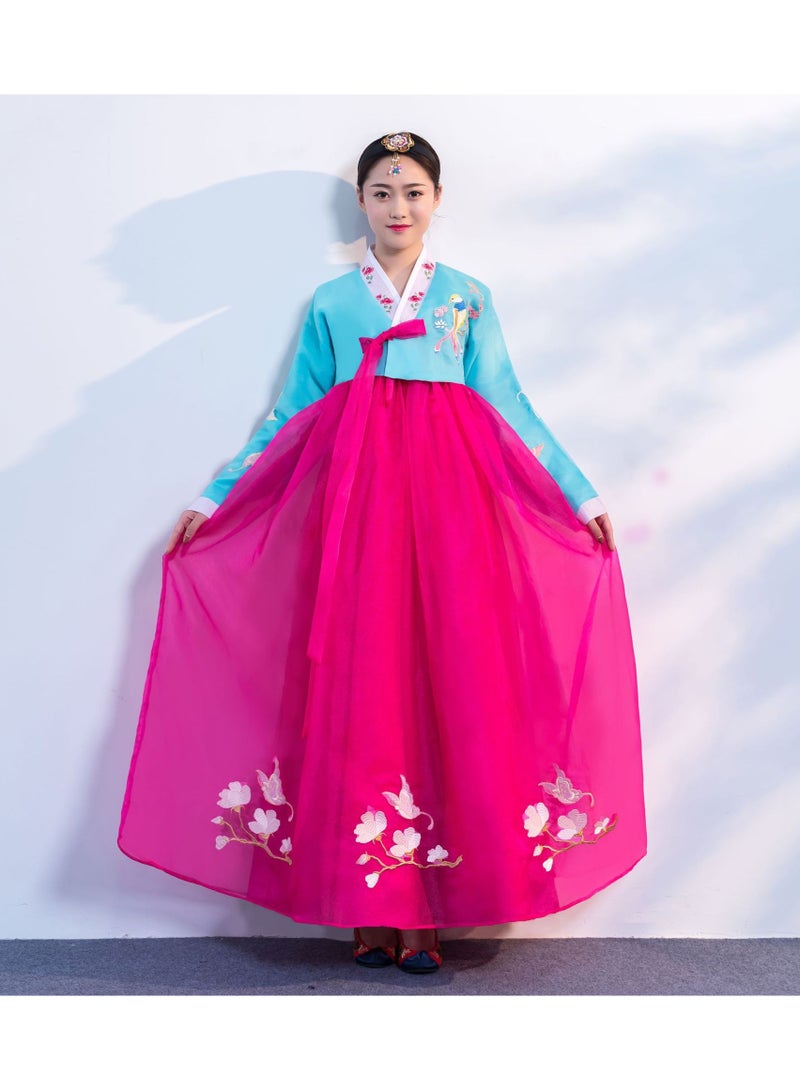 KUYING New Korean Traditional Long Sleeved Dress Cosplay Clothing  - Image 1