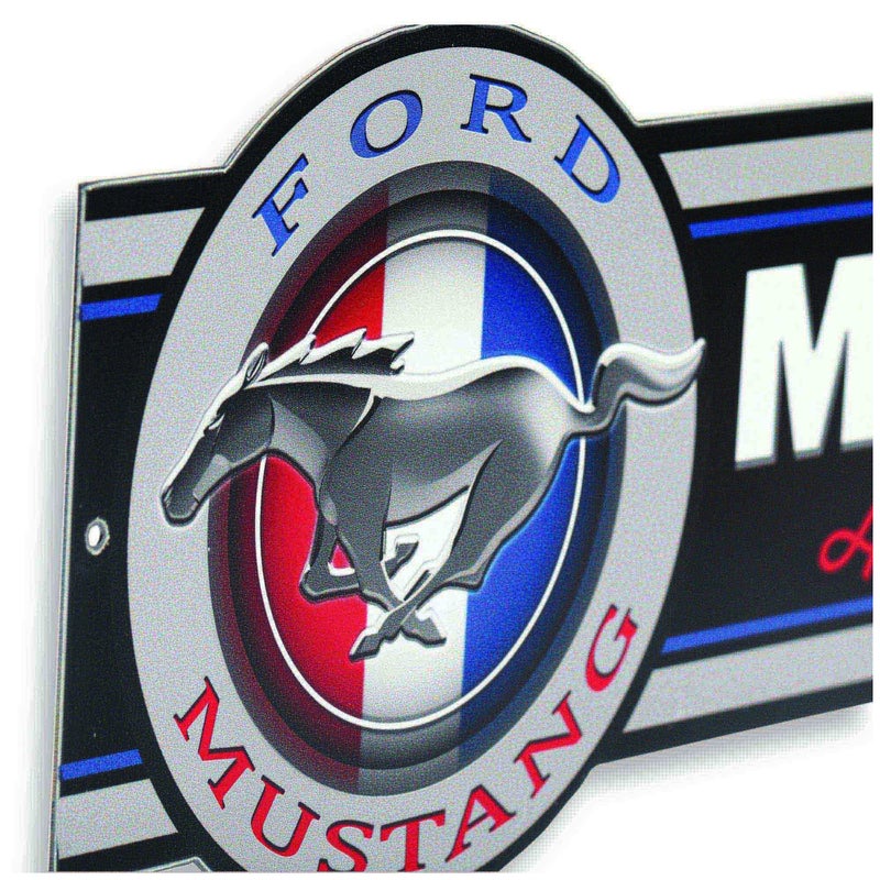 Open Road Brands Ford Mustang All Out Performance Metal Sign - Vintage Ford Mustang Sign for Garage  Shop or Man Cave  - Image 4