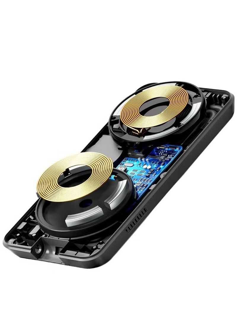 Mcdodo - CH-1151 3-in-1 Magnetic Wireless Charger Stand Station – Phone Holder, Wireless Charger for iPhone, Samsung, and Other Devices, Fast Charging, Compact Design, Compatible with Qi-enabled Phones, Perfect for Desk or Nightstand - Image 1