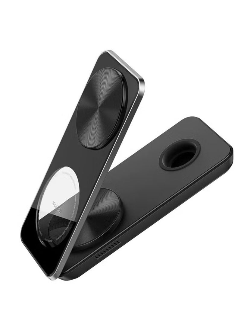 Mcdodo - CH-1151 3-in-1 Magnetic Wireless Charger Stand Station – Phone Holder, Wireless Charger for iPhone, Samsung, and Other Devices, Fast Charging, Compact Design, Compatible with Qi-enabled Phones, Perfect for Desk or Nightstand - Image 1