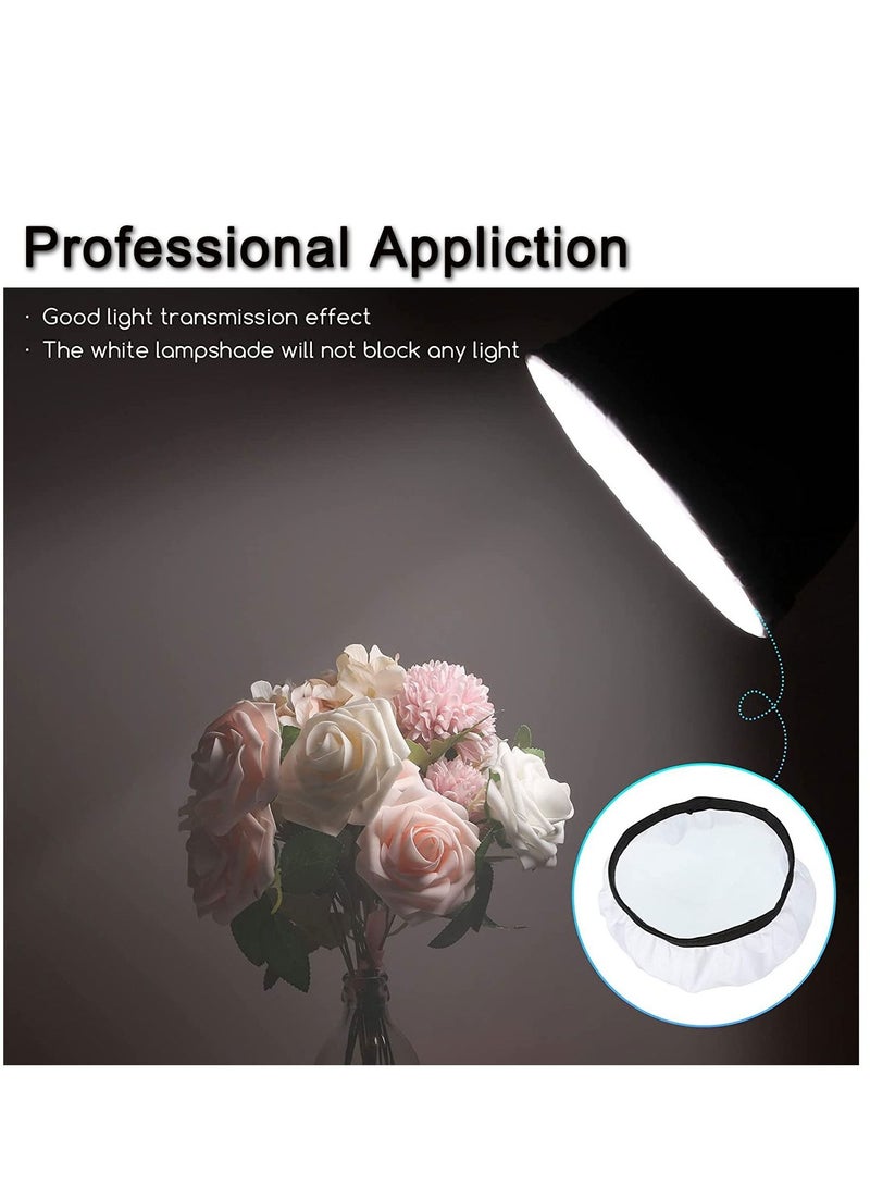 Excefore Diffuser Light Cover Soft White Lamp Sock 7 inch/18cm Standard Cloth Lampshade for Sparkler Reflectors, Strobe Flash LED Video (4 Pack) - Image 2