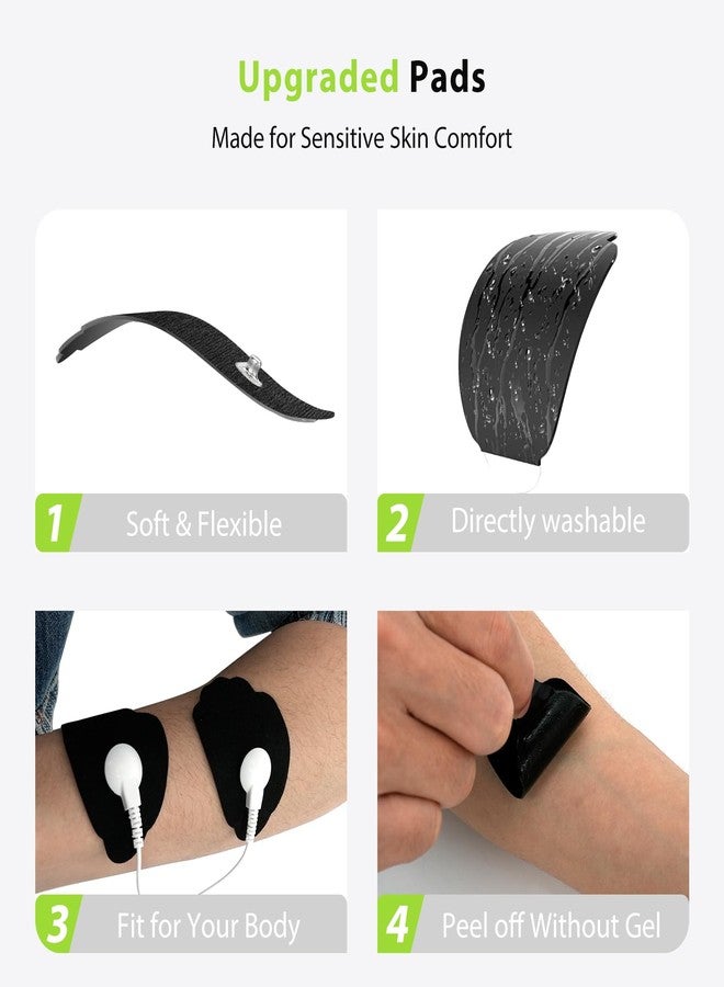 CESLIFF TENS Unit Electrode Pads CESLIFF 20 Pack 3.5mm Snap Replacement Pads for Electrotherapy Reuseable Self-Adhesive Electrode - Image 4