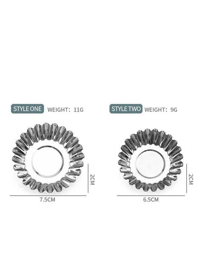 Bluejw Stainless Steel Mafin Cup Cake Mold Coconut Egg Tart Mold Shape Lace Creative Portuguese Tart Making Kitchen Gadgets - Image 4