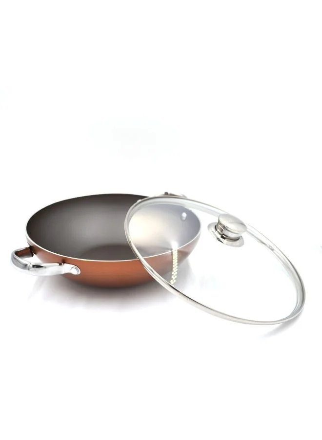 Prestige Prestige Ultra 26Cm Kadai With Glass Lid And Pan Holder