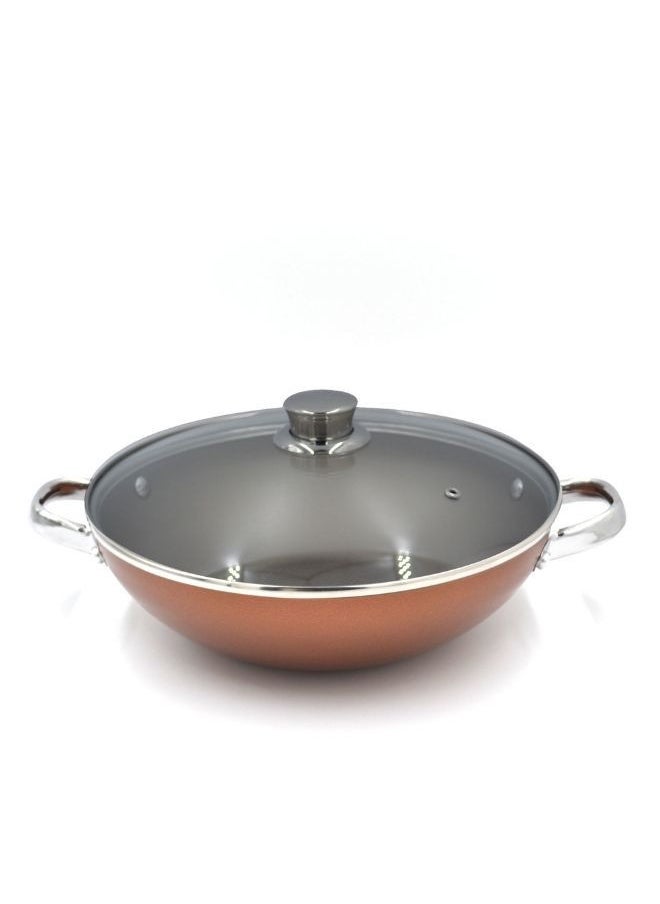 Prestige Prestige Ultra 26Cm Kadai With Glass Lid And Pan Holder  - Image 3
