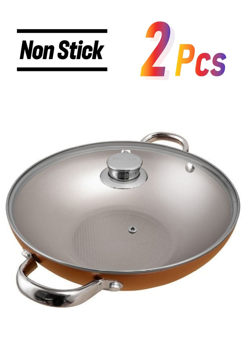 Prestige Prestige Ultra 26Cm Kadai With Glass Lid And Pan Holder  - Image 1