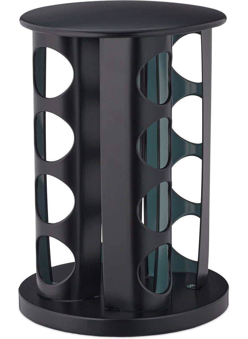 Orchid Stainless Steel Spice Organizer, Seasoning Jars Set, Countertop Storage Spice Rack, Glass Spice Containers for Kitchen Storage, Herb and Spice Containers - Image 2