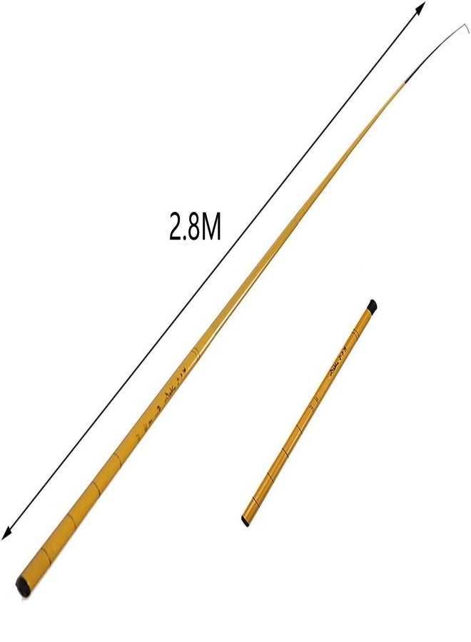 XMHF Traveling Fishing Rod 10 Sections Telescopic Pole Retractable Angling Fishing Pole Rod 2.8M Length - Image 3