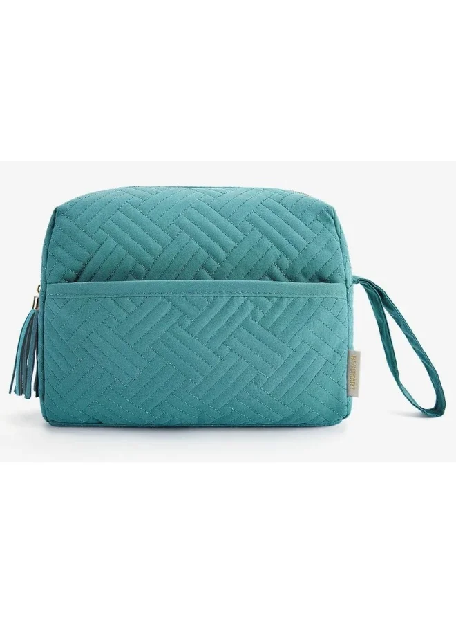 باج سمارت BAGSMART Teal Elegant Roomy Makeup Bag
