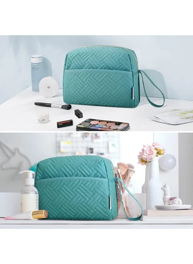 باج سمارت BAGSMART Teal Elegant Roomy Makeup Bag
