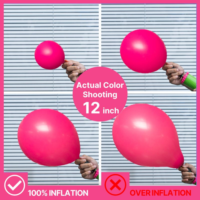 PartyWoo Hot Pink Balloons 127pcs Different Sizes of 36 18 12 10 5 Inch Magenta Fuchsia Balloon Arch Kit for Baby Shower Bachelorette Wedding Bridal Shower Birthday Party Decorations Pink-Y12 - Image 3