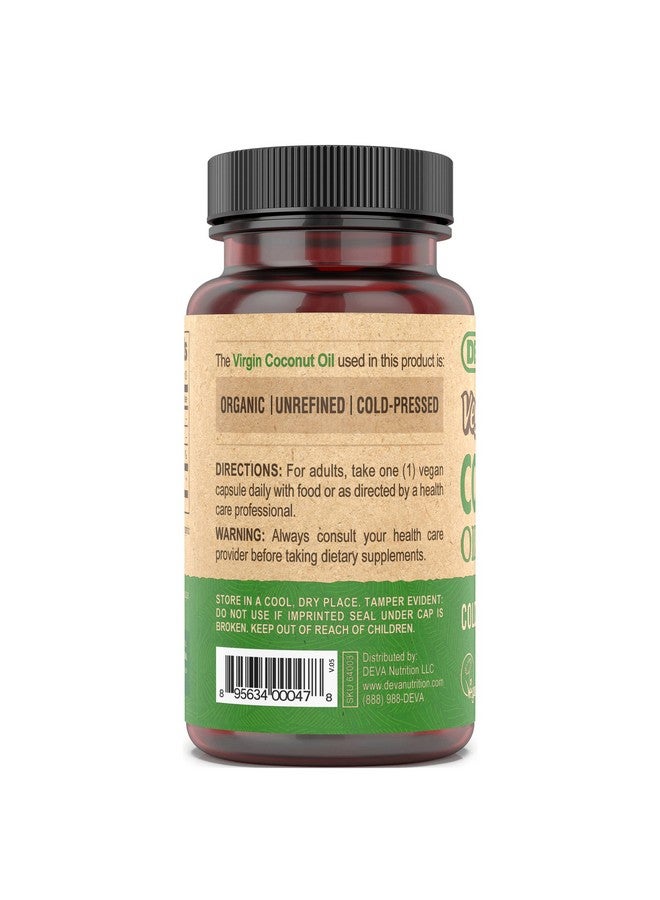 Deva Vegan Virgin Coconut Oil - 500 mg 90 Vcap - Image 4