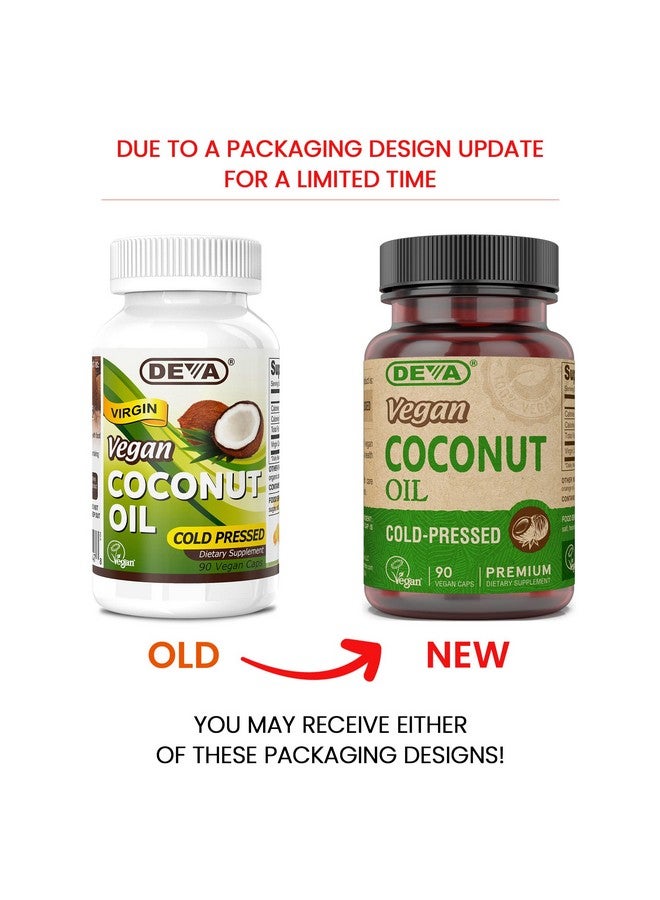 Deva Vegan Virgin Coconut Oil - 500 mg 90 Vcap - Image 2