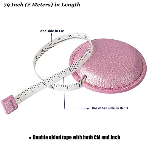Z_جوده وثقه Tape Measure for Body Measuring, 79Inch/2Meters Retractable Measuring Tape for Body Fabric Sewing Tailor Cloth Knitting Craft Measurements Dual Sided - Image 2
