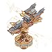 Tonecheer 3D Wooden Puzzle for Adults DIY Japanese Wooden Ship Model Kit with Music Orien Airship Vintage Movable Building Kit Best Gift Ideas for Boys and Men Wind Voyager - Image 2
