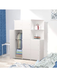XiuWoo 10-Cube Storage Cabinet Closet Portable Space-Saving Wardrobe Combination Armoire With Shelf for Clothes Books Toys Towels  - Image 2
