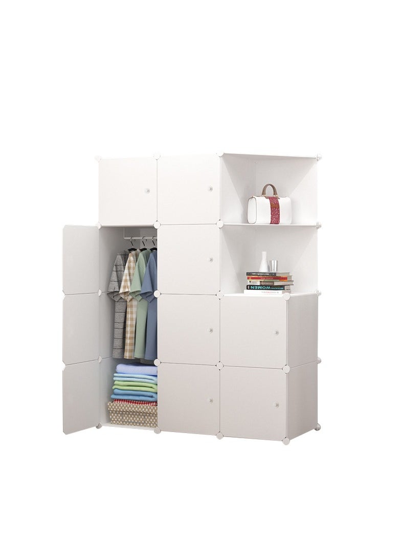XiuWoo 10-Cube Storage Cabinet Closet Portable Space-Saving Wardrobe Combination Armoire With Shelf for Clothes Books Toys Towels  - Image 3