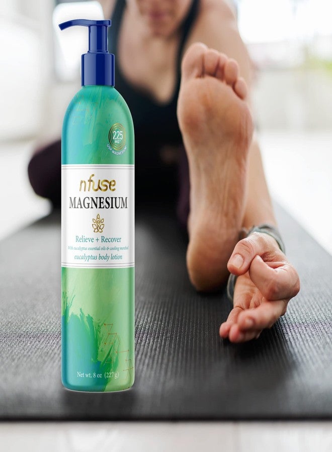 nfuse Magnesium Lotion | 100% Pure Magnesium Chloride USP Grade | Calming Magnesium with Eucalyptus Essential Oils and Menthol (8 oz) - Image 5