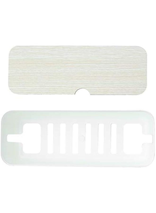 MIXDE 1Pc Power Cord Storage Box Household Plastic Creative Cable Management for Desktop Home White  - Image 4