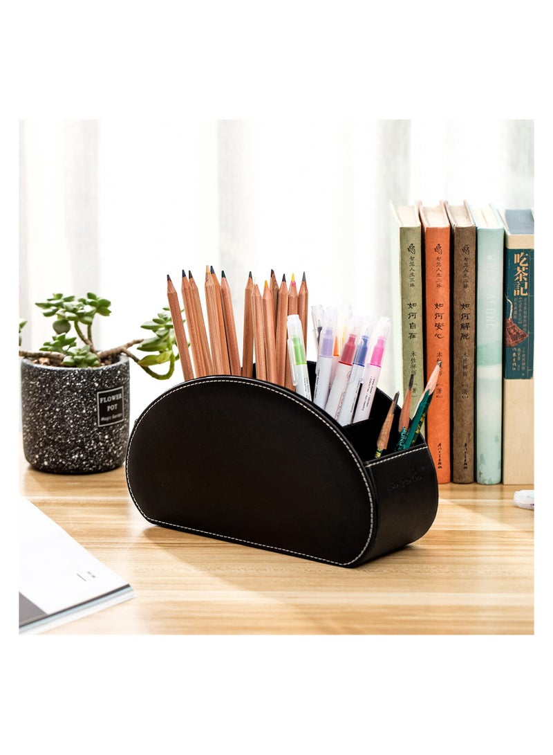 Beauenty Remote Control Holder and Organizer - Multifunctional Desk Storage Box with 5 Compartment - Image 3