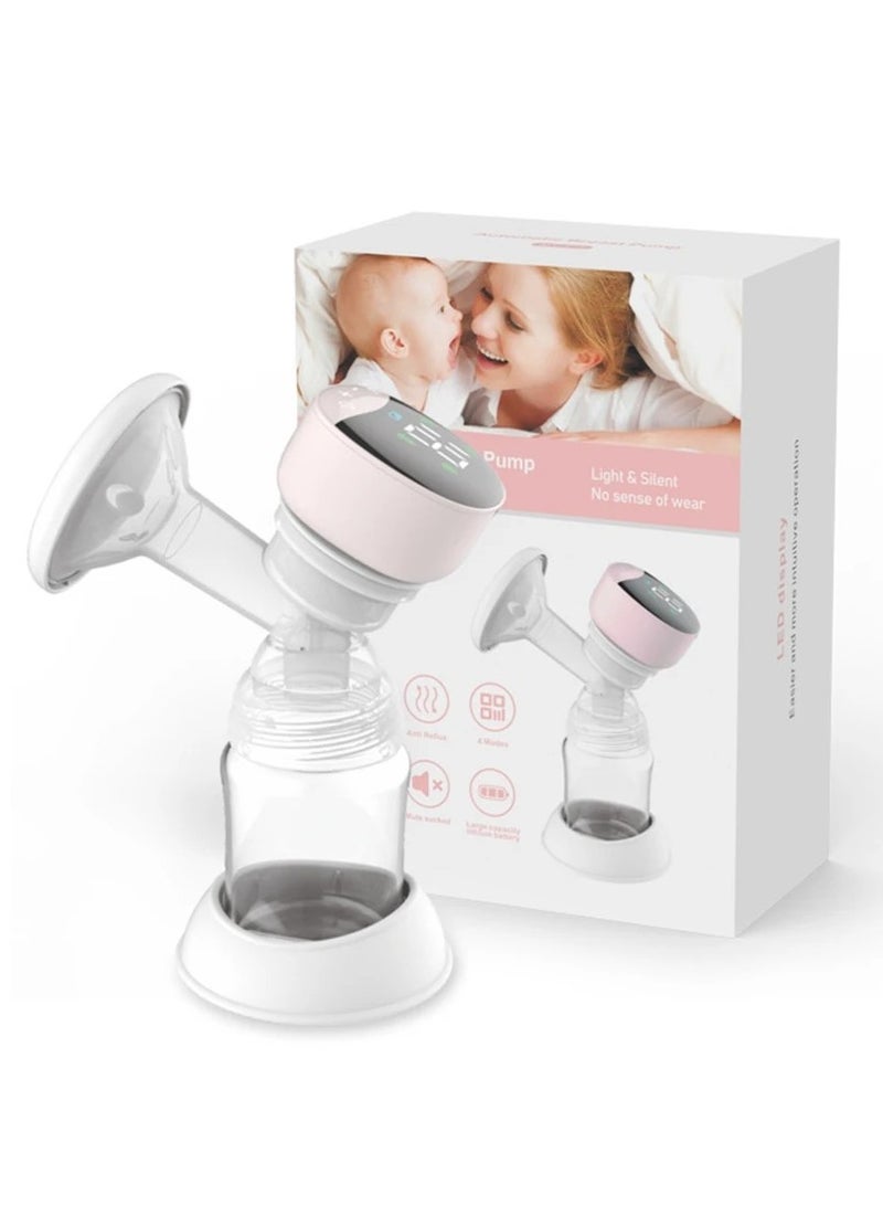 مضخات الثدي الكهربائية القابلة للارتداء مع شاشة LED، 4 أوضاع، 12 مستوى، خالية من مادة BPA - Image 1